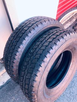 (2)  255 75 R 17” Bridgestone Dueler A/T. 2025 off 2026 new truck purchase. $225 both 0-miles