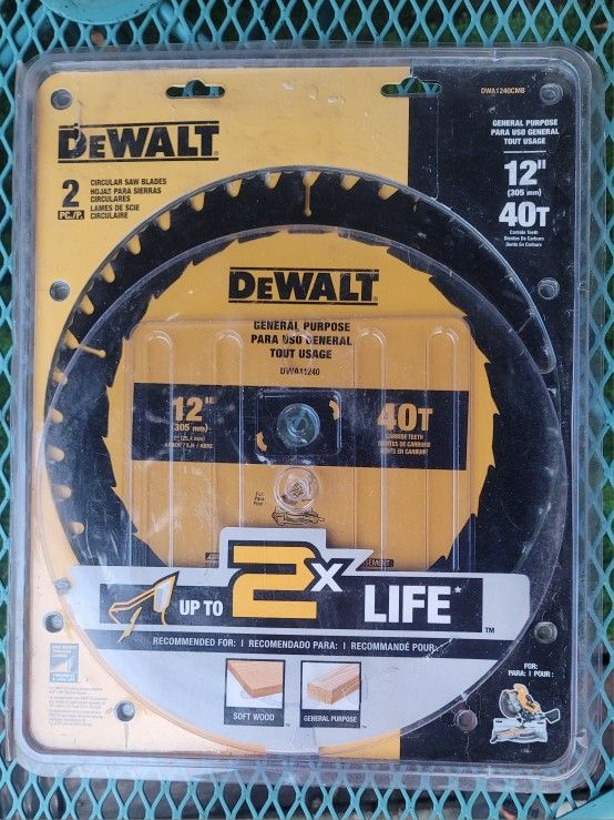 DeWalt 12" Saw Blades