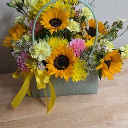 Mixed Flowers Basket