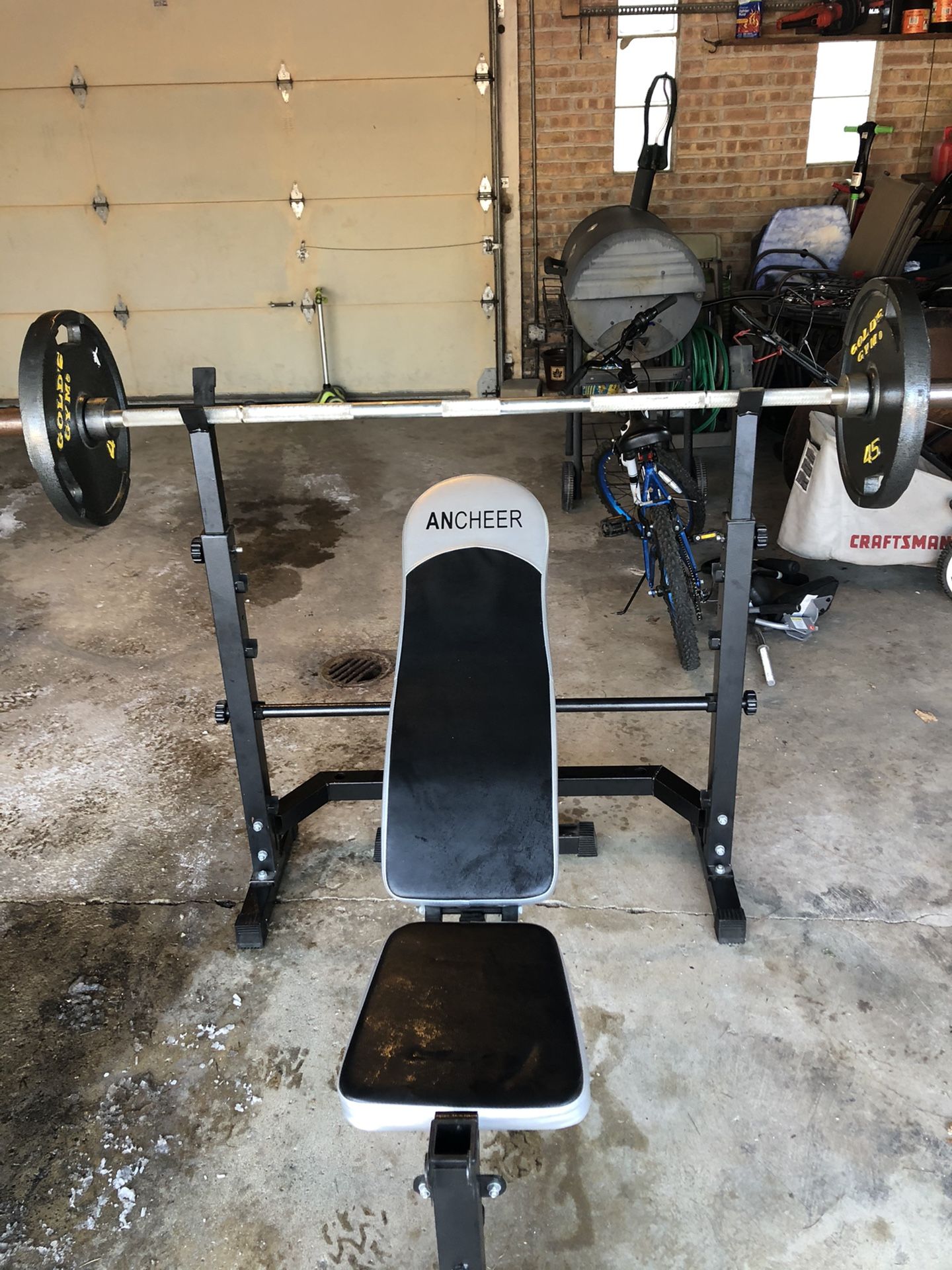 Bench plus weights