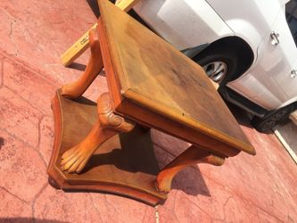 Solid Brown End Table