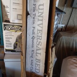 Rize Home Universal Steel Bed Frame With Glide Adjust 38 To 76 Wide