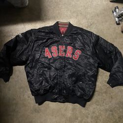 Vintage 90’s San Francisco 49ers Bomber Jacket Reversible!