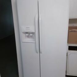 White Side by Side Frigidaire Refrigerator