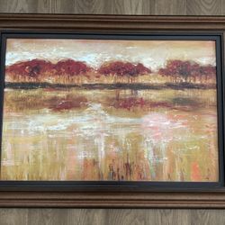 Framed Wall Art - Textured Print 32” X 44”