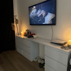 white dresser desk