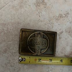 SCHAEFER Beer Vintage Advertising Belt Buckle