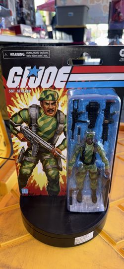 G.I. Joe Classified Series Retro Cardback SGT. Stalker, Collectible 6 Inch Action Figure with 8 Accessories