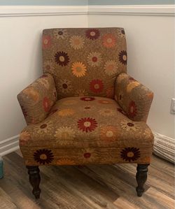 Floral armchair
