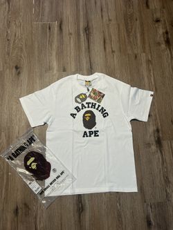 white bape shirt