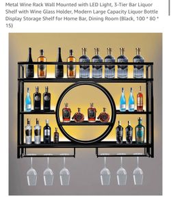 New In Box Metal Bottle Rack 