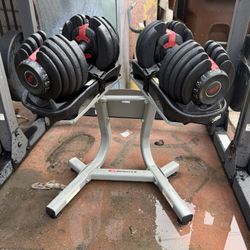 Bowflex  Dumbbells With Stand $260 Firm