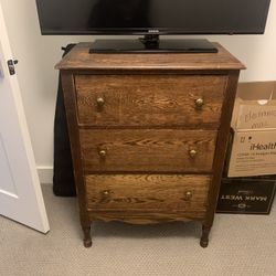 Brown 3-Drawer Dresser