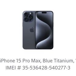 IPHONE 15 Pro MAX 1TB 