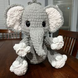Handmade Crochet Elephant Plushy 