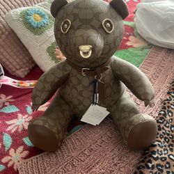 Coach Bear With Tags 