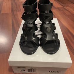 XOXO Sarelia Wedge Sandals Heels