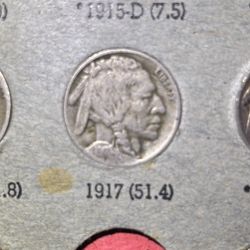 1917- S Mint Buffalo Nickel ERROR 