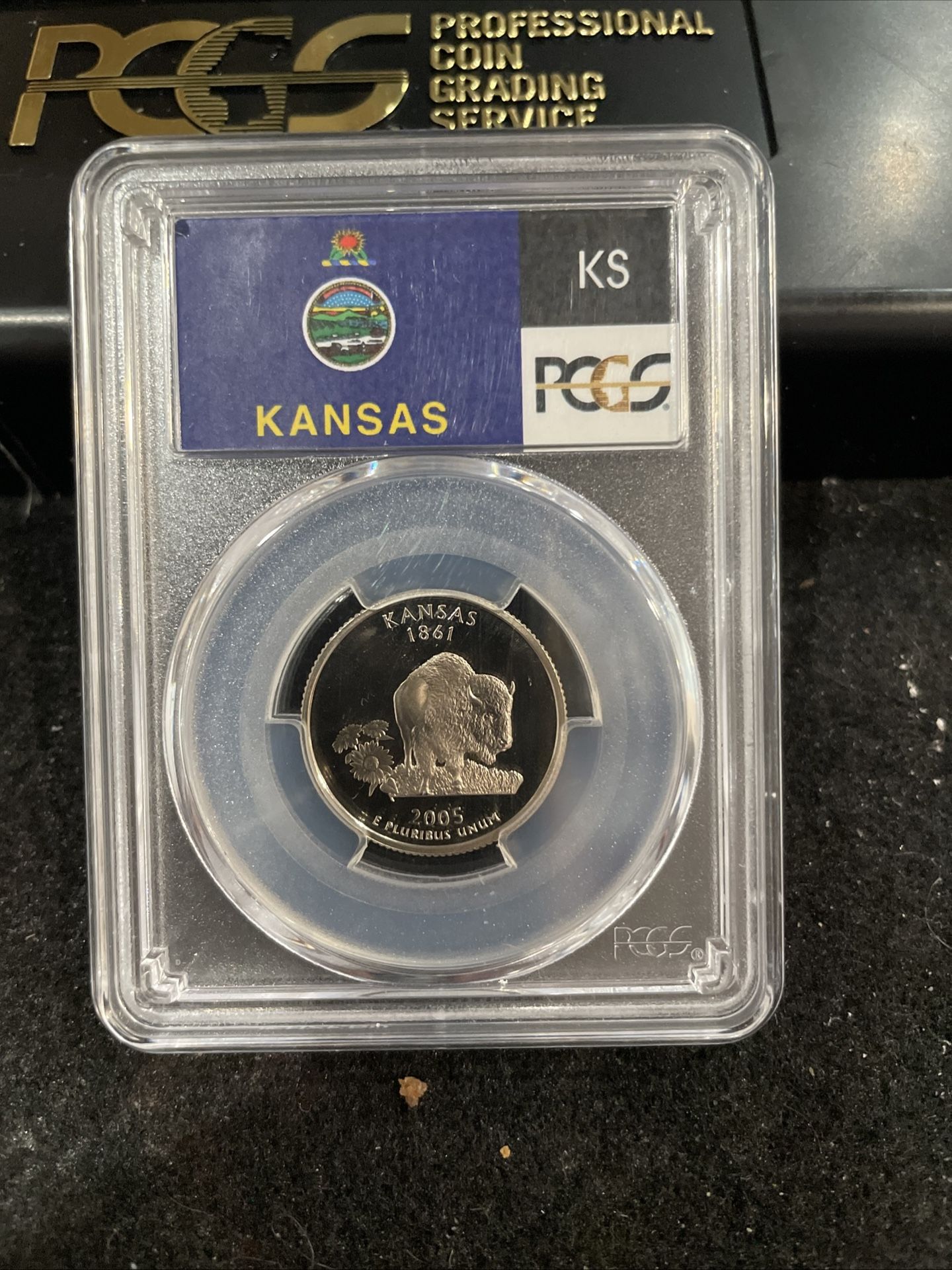 2005 S Gem Proof Kansas State Quarter Graded At PR69 With A Deep Cameo O-18