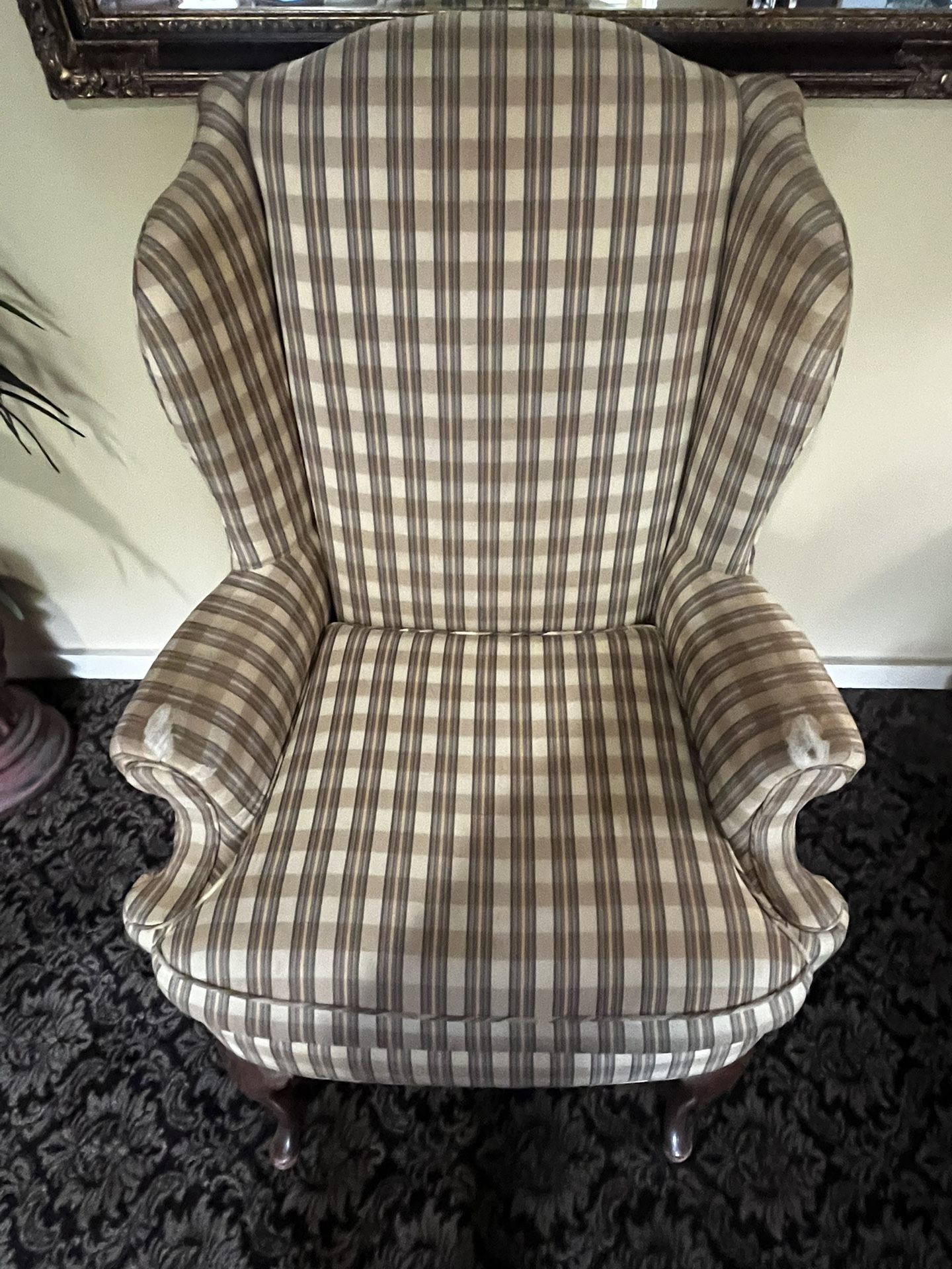 Two Wingback Armchairs