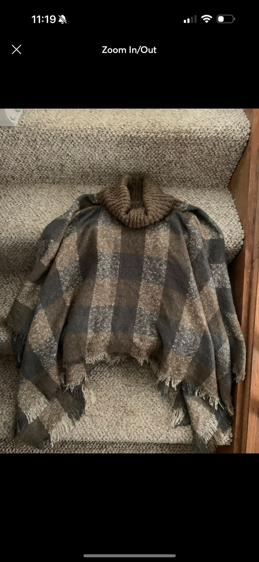 Women’s Poncho Sweater Pullover Fall Top Shirt