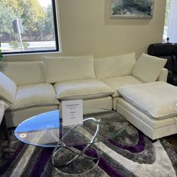 cloud12 sectional in white