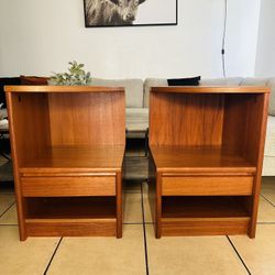 Mid Centuryn Danish Teak Nightstands