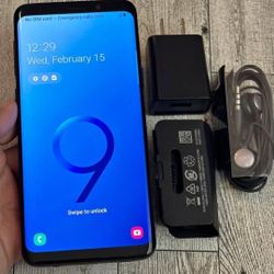 Samsung Galaxy S9, Factory UNLOCKED,  Excellent Condition.  Like New 