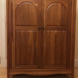 solid cherry computer armoire, in excellent condition