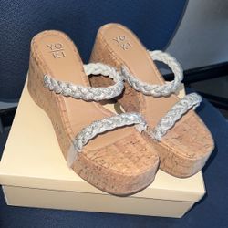 New Rhinestone Glitter Wedge Sandal 