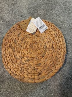 Artera Home Water Hyacinth 15” Woven Placemat set of 8