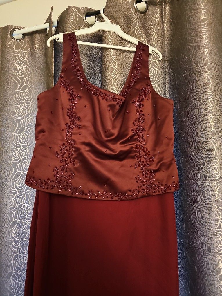 Burgundy Dress
