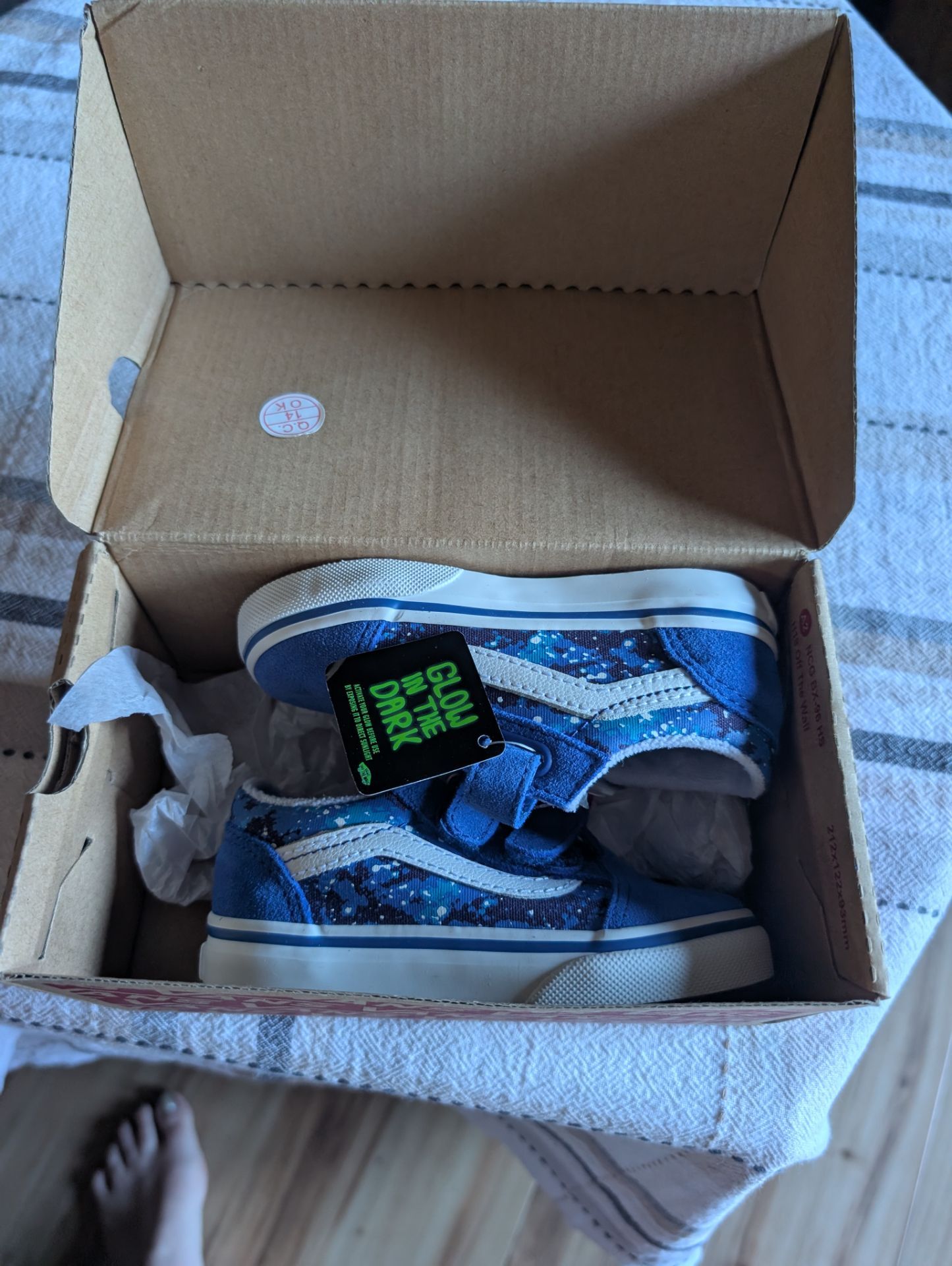 Vans blue galaxy toddler