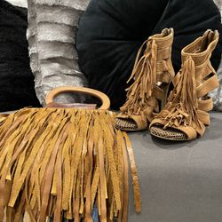 Fringed Bag  and Gianni Bini Shoes
