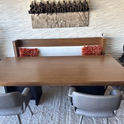 Dining bench and table