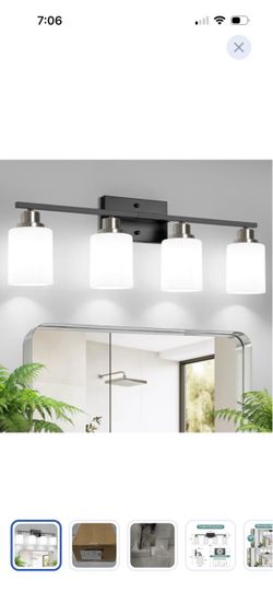 4-Light Bathroom Vanity Light Fixture