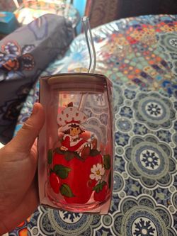 Glass Tumbler strawberry shortcake