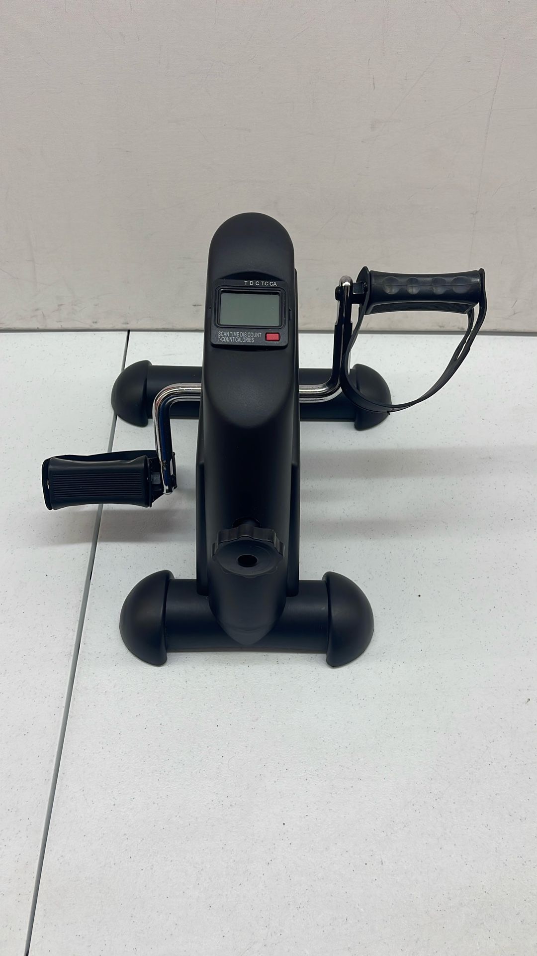 Mini Pedal Black Exercise Bike – Arm & Leg Trainer w/ Digital Display