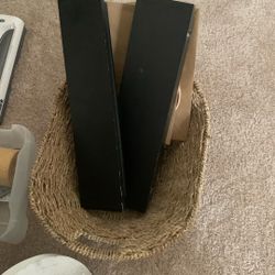 Black wooden shelves 4 x 16