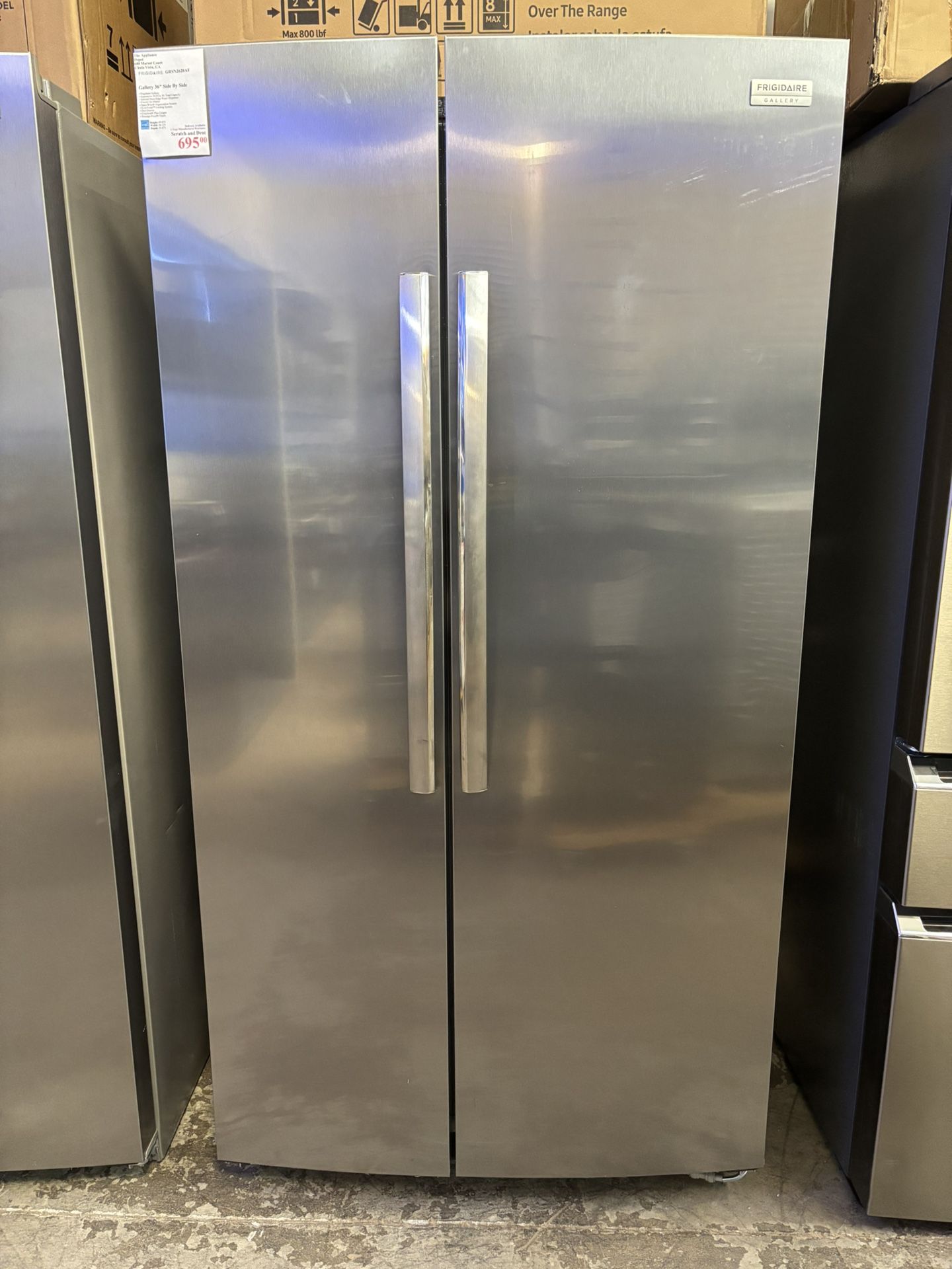 New! Frigidaire Gallery 36” Side by Side Refrigerator