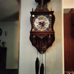 Antique Cuckoo Clock Works Perfect Chimes Every Hour And Every Half Hour