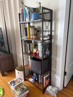 Foldable bookshelf, VECELO