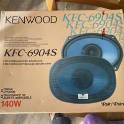 New in box 1 Pair KENWOOD Door Rear Deck Speakers 6 X9 Kenwood KFC-6904S Car Sp (FVS032156).