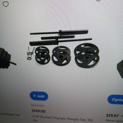 Caps  110. Lbs Weight  Set Olimpi Vc