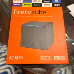 Fire TV Cube Hands-Free With Alexa and 4K Ultra HD Streaming Media Player 2nd Gen