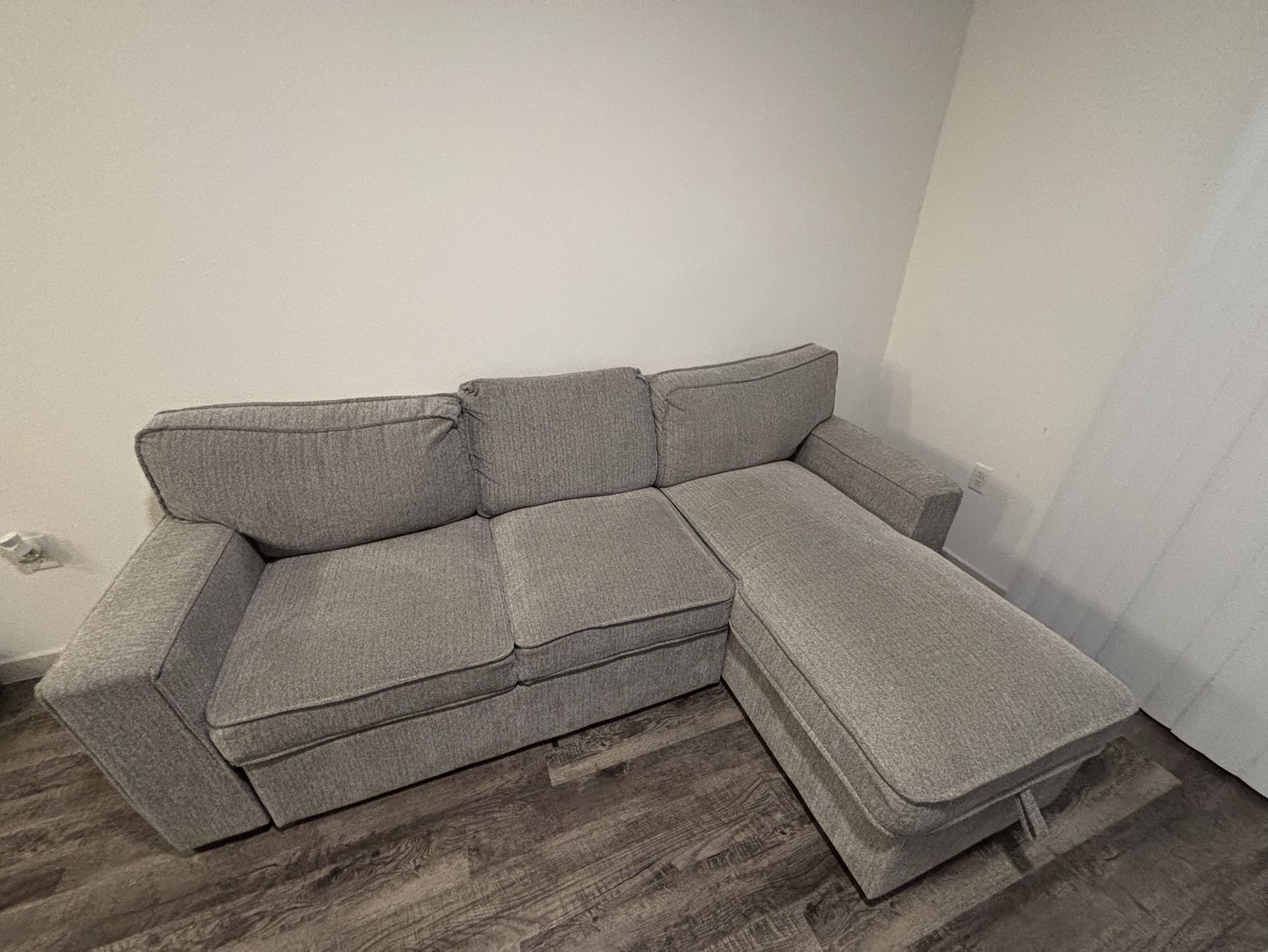 L-Shaped Cloud Sectional Couch with Storage Chaise