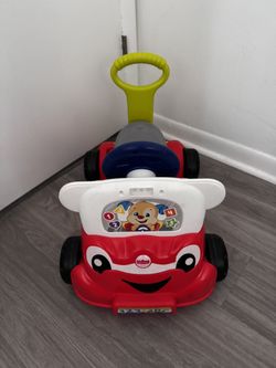 Fisher-Price Laugh & Learn 3-in-1 Smart Car Interactive Infant Walker & Toddler Ride-On Toy