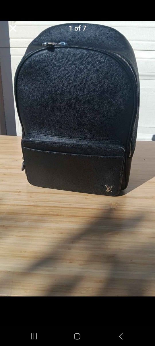 Louis Vuitton Taiga Alex Backpack Leather Noir M30258 Black