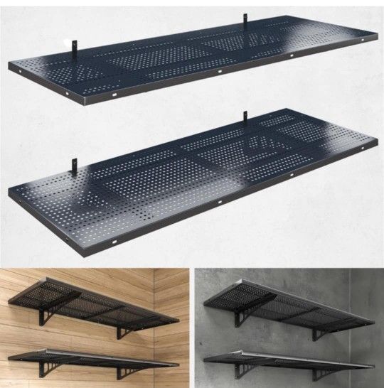 2-Pack 1.5x4ft Heavy Duty Garage Wall Shelving