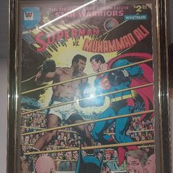Superman VS Muhammad Ali 1978 Oversized Treasureu Edition.  Comes With a Beautiful plexiglass frame & Superman #1 comic.  Open To All Offers!